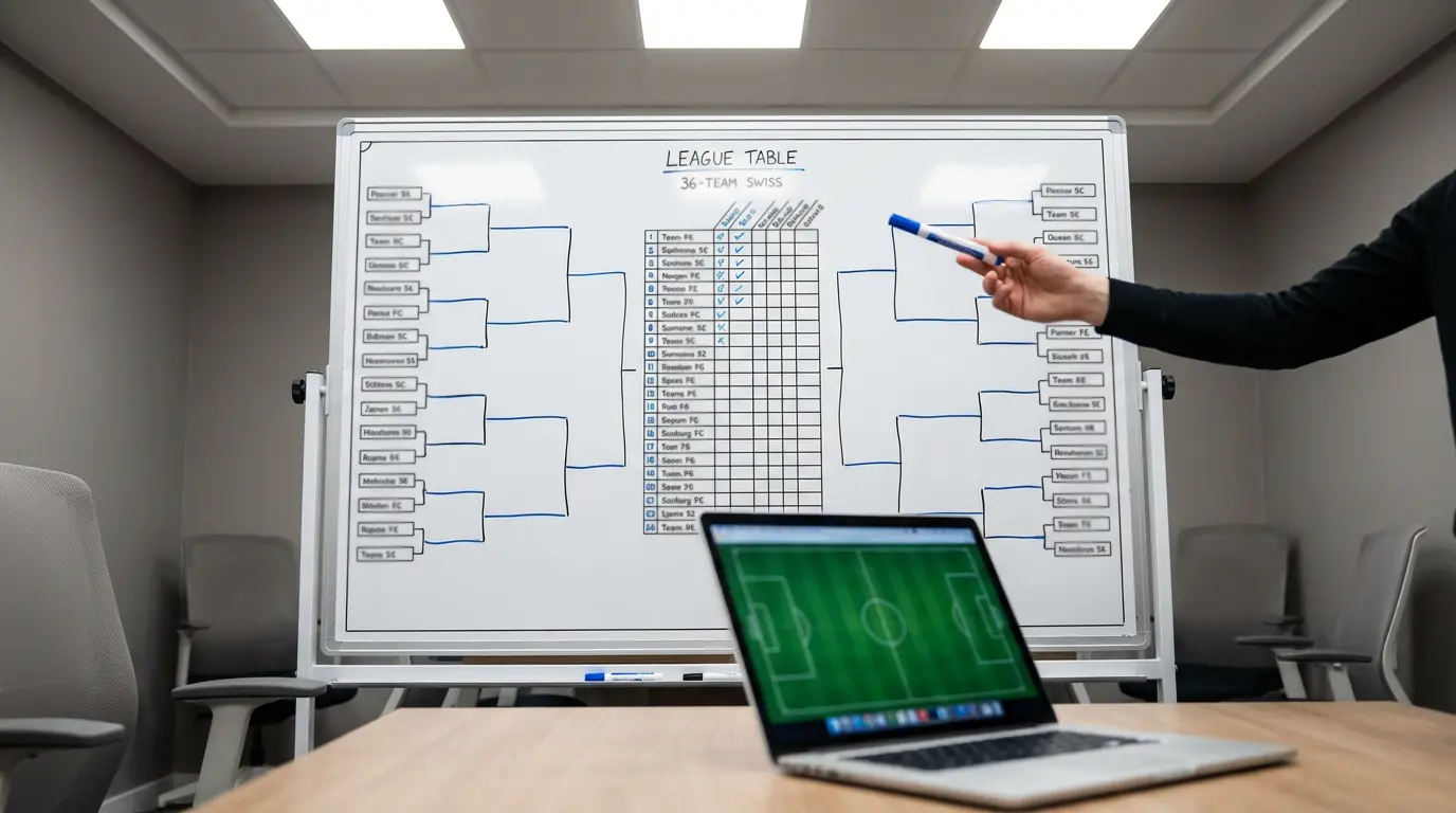Formato suizo de la Champions League con 36 equipos en clasificación única para apuestas